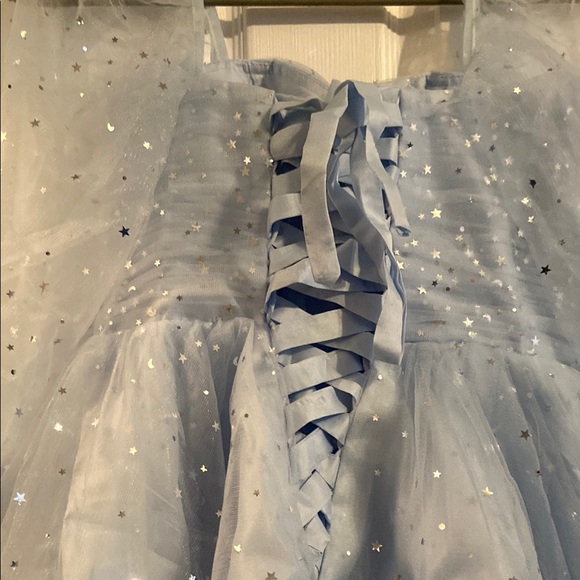 Sparkling Light Blue Tulle Dress - Picture 4 of 5